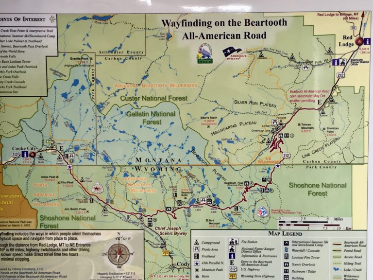 Beartooth Pass 39 All American 39 Scenic - Beartooth Pass Map Great 768x576 